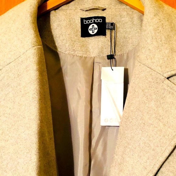 ⭐️⭐️BNWT Boohoo Plus Gray Coat⭐️⭐️ - Picture 7 of 7